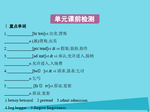 2019届高考英语一轮复习Unit1Gettingalongwithothers讲义牛津译林版必修