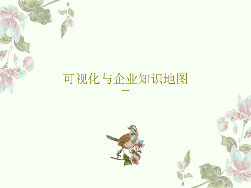可视化与企业知识地图23页PPT