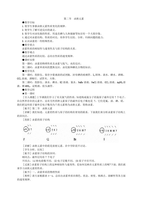 6 卤族元素 讲义