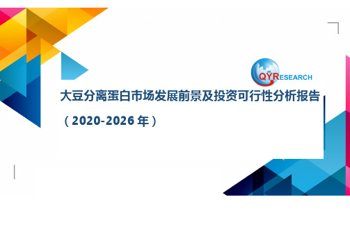 大豆分离蛋白市场发展前景及投资可行性分析报告(2020-2026年)