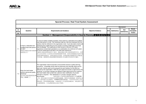 CQI-9中英文最新整套资料