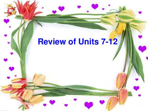 人教新目标版初中英语七年级下册 Review of Units 7-12 PPT课件