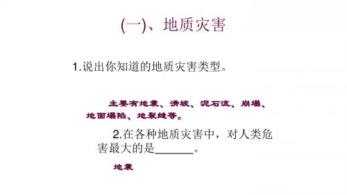 2017-2018学年高中地理人教选修5《自然灾害与防治》课件：2.2中国的地质灾害 (共32张PPT)