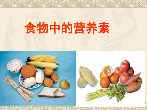 苏教化学选修化学与生活专题2第二单元 提供能量与营养的食物 