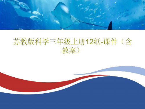 苏教版科学三年级上册12纸-课件(含教案)共21页文档