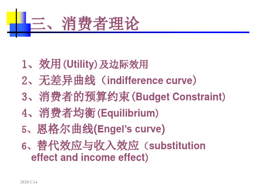 微观经济消费平衡等