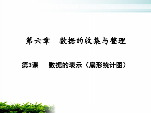 数据的表示扇形统计图北师大版七年级数学上册ppt课堂课件