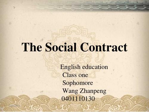 The Social Contract