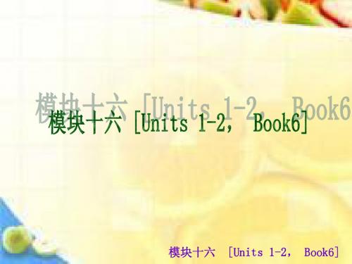 (回归书本)2013届中考英语 知识点冲刺第六册 Units 1-6(基础过关+中考透视+典例解析)