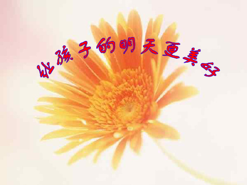 主题家长会《我们的努力+您的关爱=孩子的成功》课件