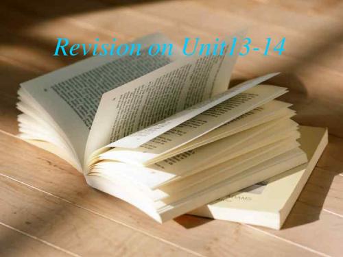 高一英语课件：下学期Revision on unit13-14