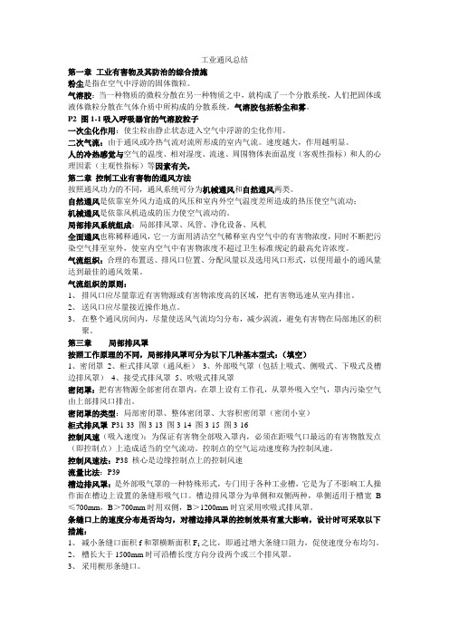 工业通风总结 - 副本