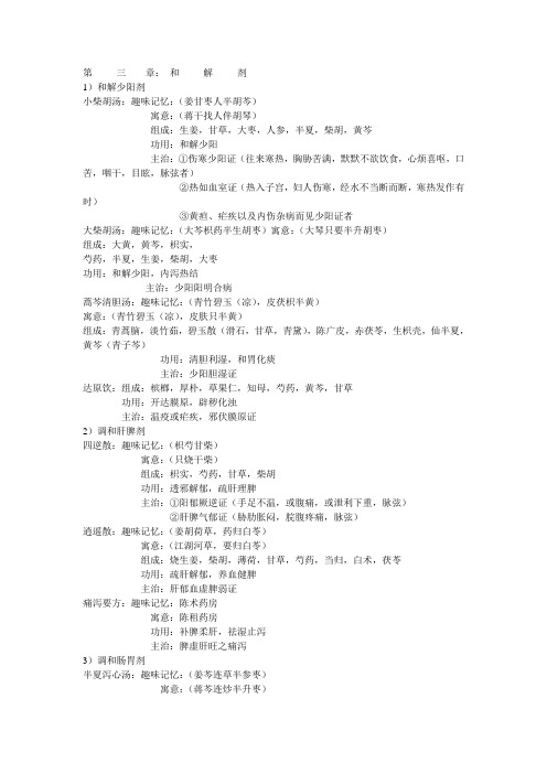 第     三    章和解剂