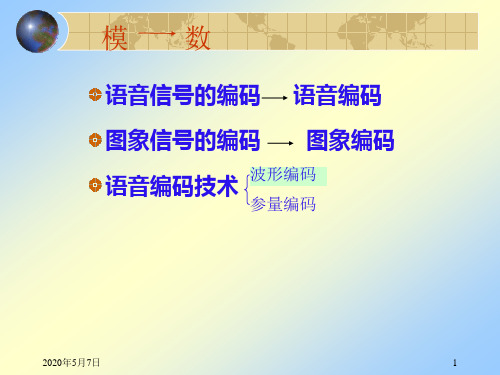 模拟信号的波形编码