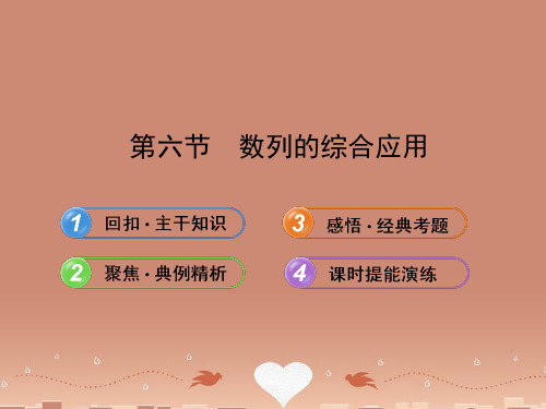 【全程复习方略】高中数学 5.6数列的综合应用配套课件 苏教版