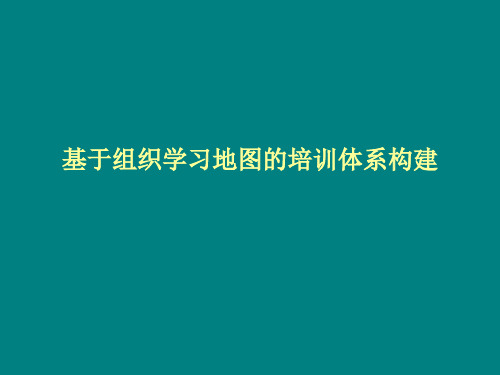 基于组织学习地图的培训体系构建