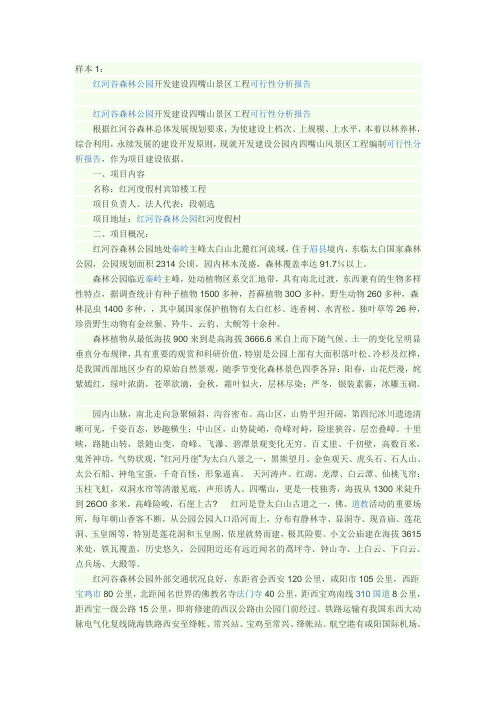 旅游开发投资文案