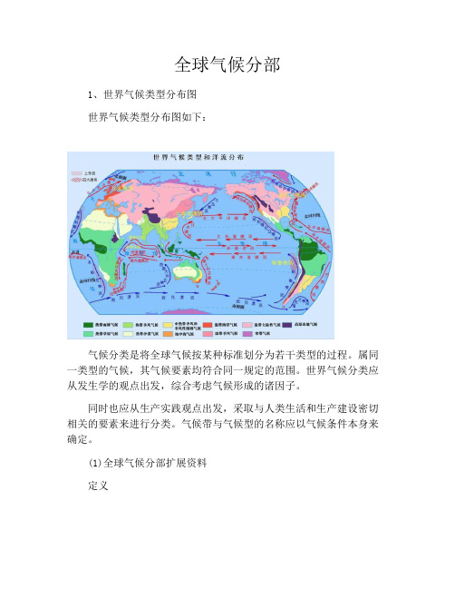 全球气候分部