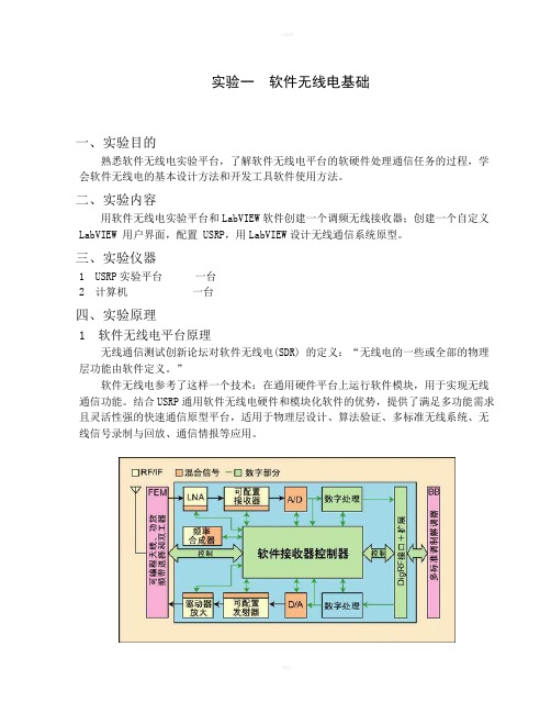 软件无线电基础实验