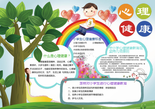 中小学生心理健康黑板报H02(A4可编辑,可打印)