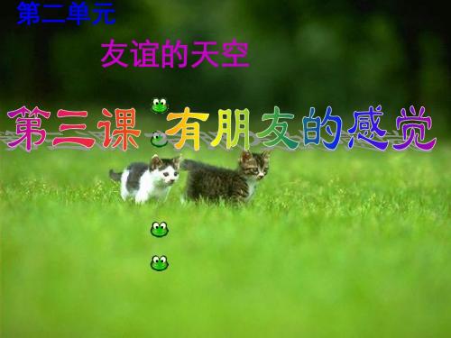 《友谊心灵的需要》课件