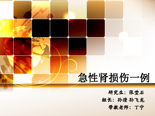 一例急性肾损伤患者的病例分析.pptx