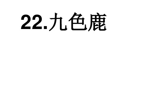 苏教版四年级上册语文第22课