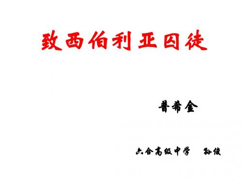 致西伯利亚的囚徒-(2019年)