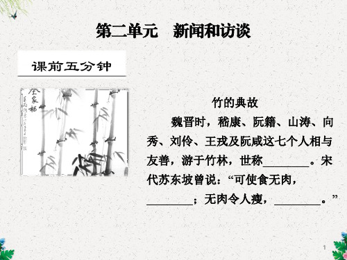 高考语文一轮复习课件 《新闻和访谈》ppt