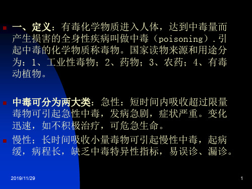 中毒ppt课件