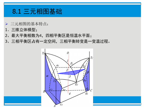 三元共晶相图的水平截面