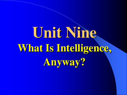 Unit Nine