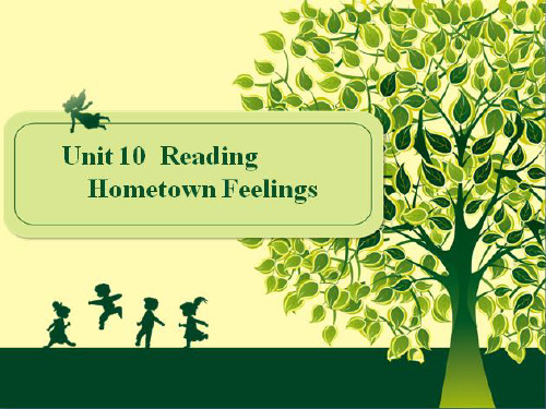 英语人教版八年级下册unit10 Hometown feelings