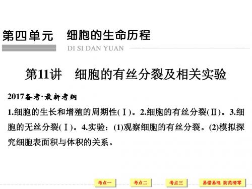 细胞有丝分裂及相关实验