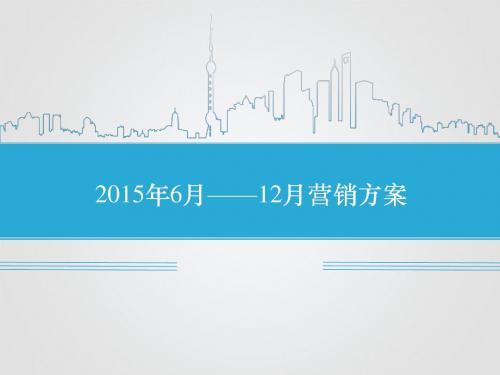 2015年6-12月营销方案