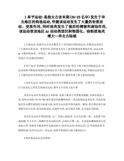 地史学八大运动