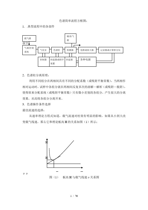 色谱简单流程方框图