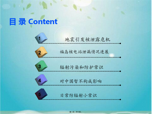 辐射知识及辐射预防介绍(共13张PPT)