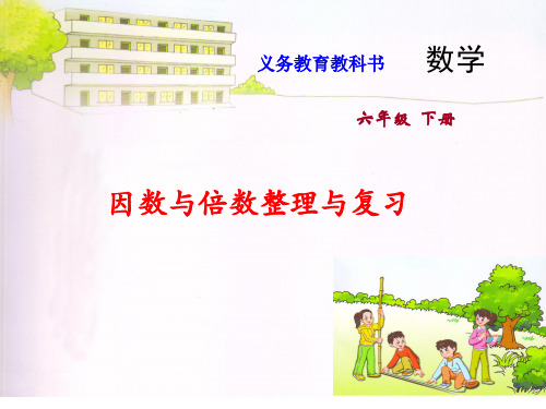 新版六年级数学下册优秀课课件33.倍数与因数整理与复习18张)