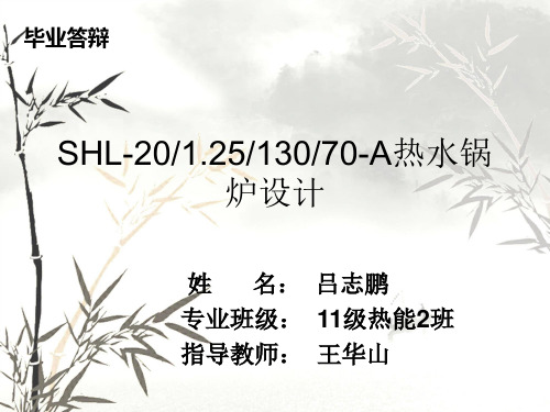 h热水锅炉设计毕业答辩