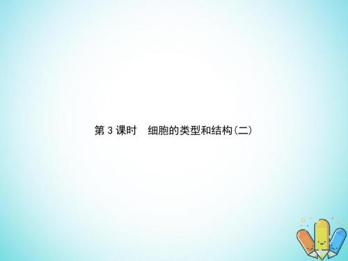 2018版高中生物第3单元细胞的结构和功能第3课时细胞的类型和结构二复习课件苏教版必修1
