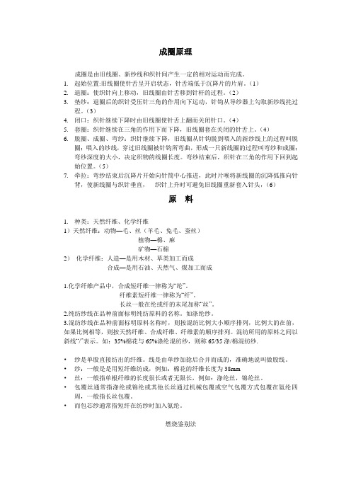 成圈原理