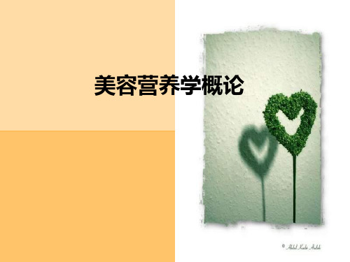 美容营养学概论课件96页