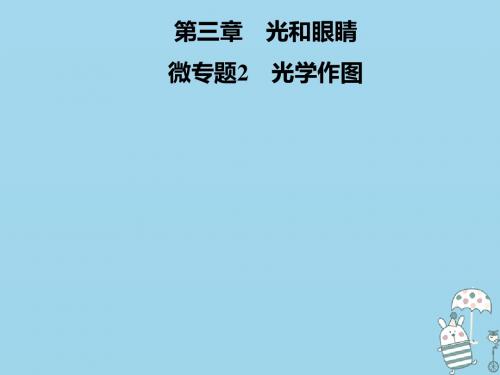 八年级物理上册微专题2光学作图课件(新版)粤教沪版