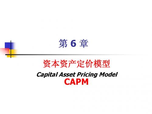 资本资产定价(CAPM)理论
