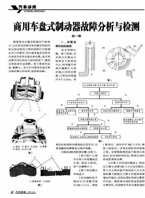 商用车盘式制动器故障分析与检测
