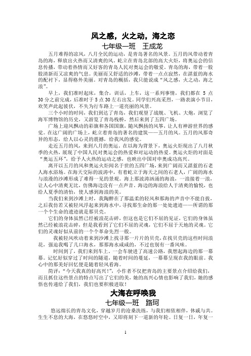 青岛游学日记