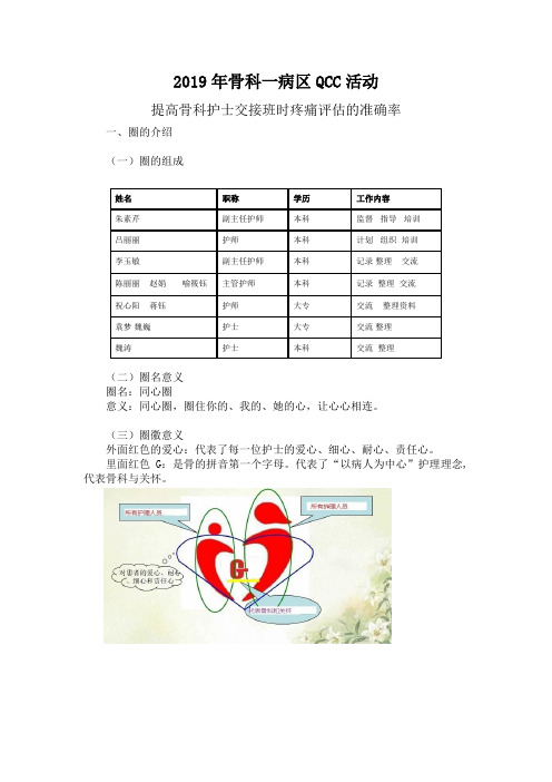 提高骨科护士交接班时疼痛评估的准确率QCC