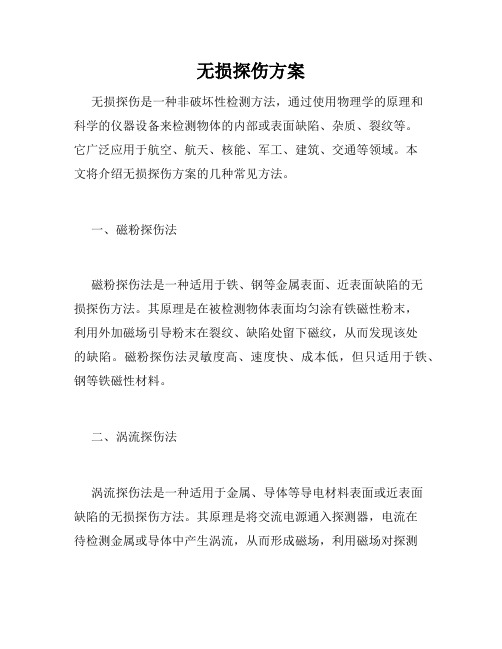 无损探伤方案