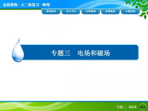 2015高考物理(全国通用)二轮专题复习热点考向解析 新题重组练：专题三 电场和磁场+3-8